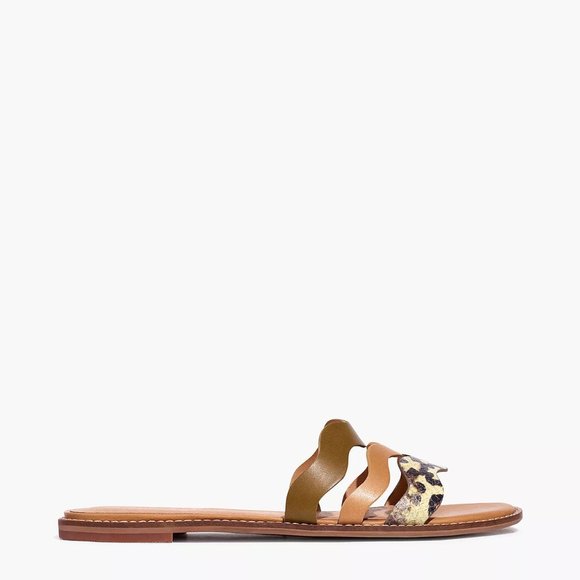 [NWT] Madewell Leather Wave Slide Sandal - Picture 4 of 5